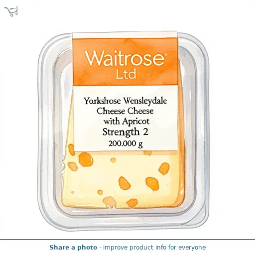 Waitrose Yorkshire Wensleydale Cheese with Apricot Strength 2