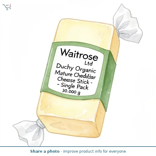 Waitrose Duchy Organic Mature Cheddar Cheese Stick - Single Pack