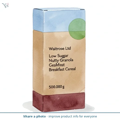 Waitrose Low Sugar Nutty Granola Breakfast Cereal