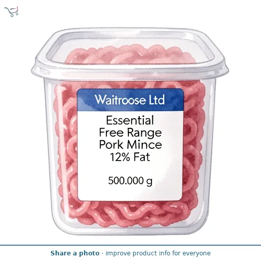 Essential Free Range Pork Mince 12% Fat