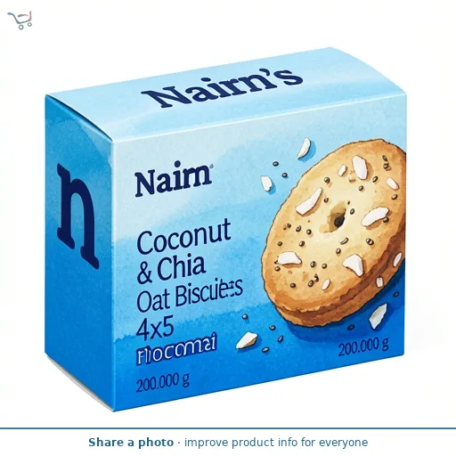 Nairn's Coconut & Chia Oat Biscuits 4x5