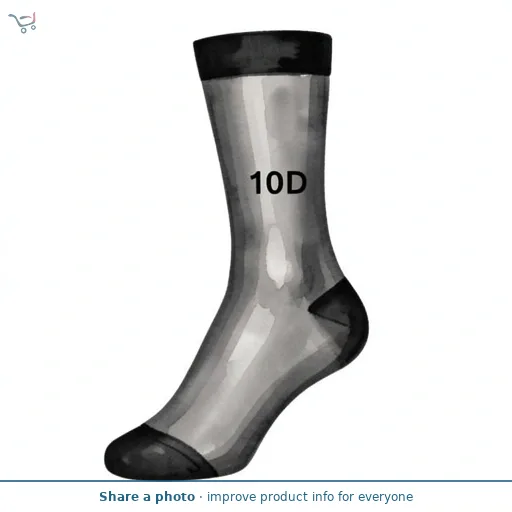10D 3PP Knee Highs One Size Black
