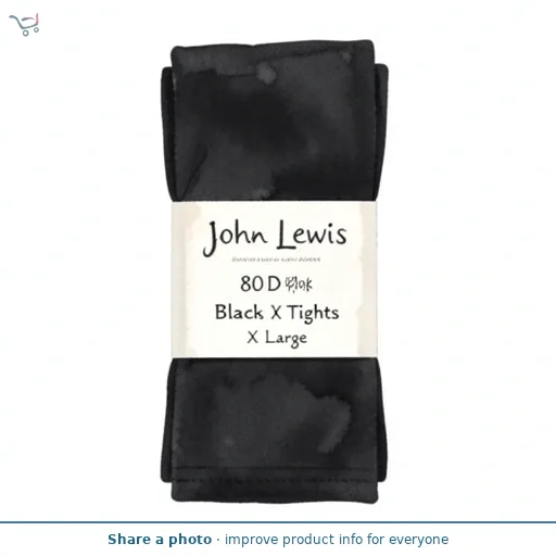 80D Opaque Tights Black X Large