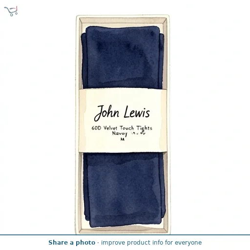 60D Velvet Touch Tights Navy M