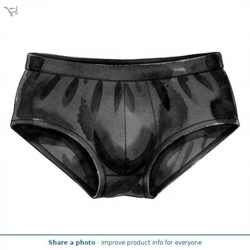John Lewis Black Cotton Full Brief Size 12