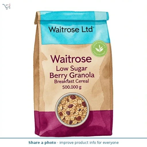 Waitrose Low Sugar Berry Granola Breakfast Cereal