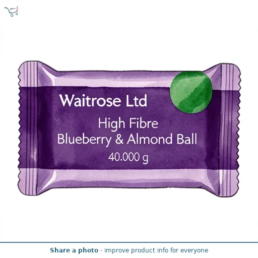 Waitrose High Fibre Blueberry & Almond Ball
