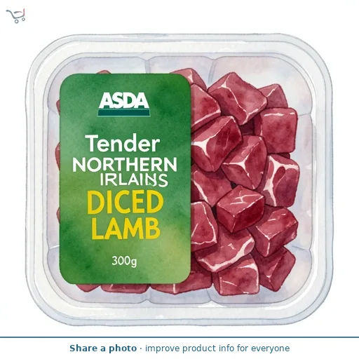 ASDA Tender Northern Irish Diced Lamb 300g