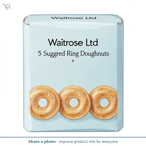 Waitrose 5 Sugared Ring Doughnuts