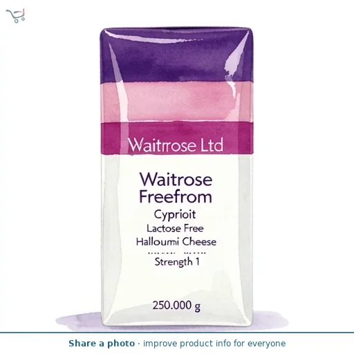 Waitrose Freefrom Cypriot Lactose Free Halloumi Cheese Strength 1