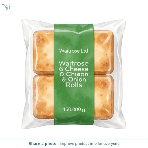 Waitrose 6 Cheese & Onion Rolls