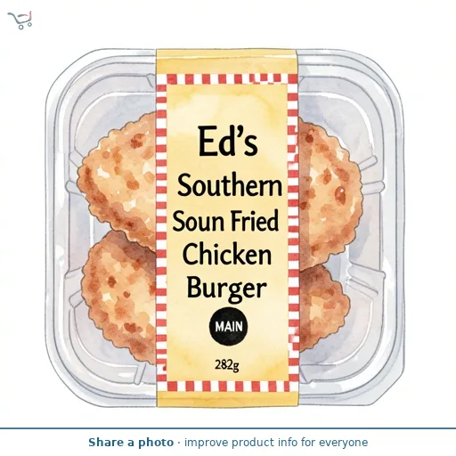 Ed's Easy Diner Southern Fried Chicken Burger 282g