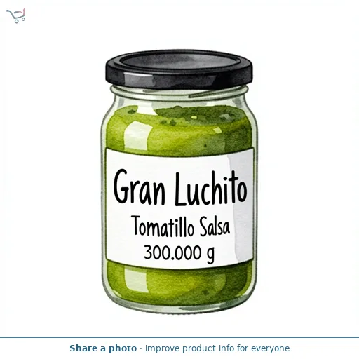 Gran Luchito Mexico Zingy & Tangy Tomatillo Salsa 300g