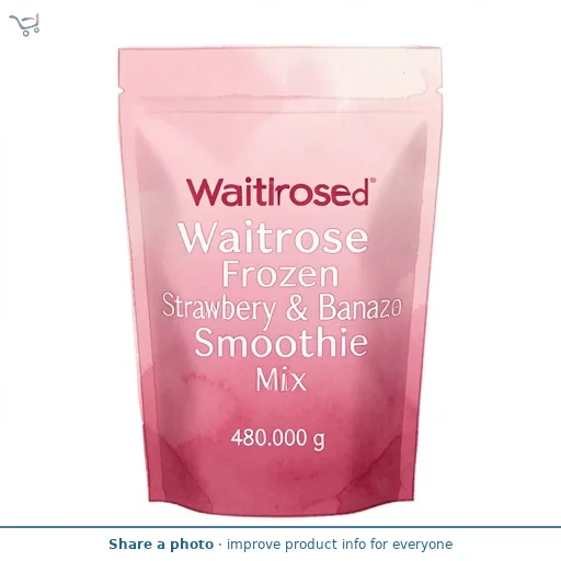 Waitrose Frozen Strawberry & Banana Smoothie Mix