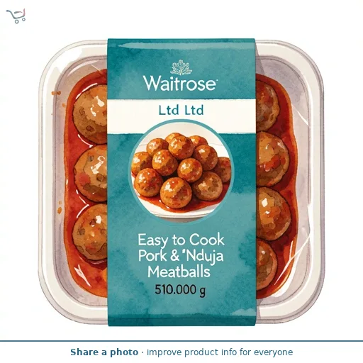 Easy to Cook Pork & 'Nduja Meatballs