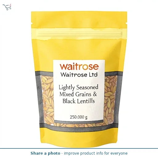 Waitrose Lightly Seasoned Mixed Grains & Black Lentills