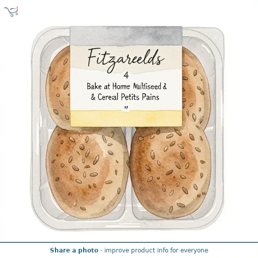 Fitzgeralds 4 Bake at Home Multiseed & Cereal Petits Pains