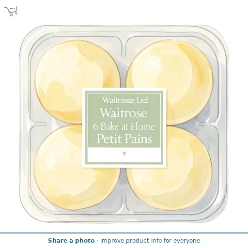 Waitrose 6 Bake at Home Petit Pains