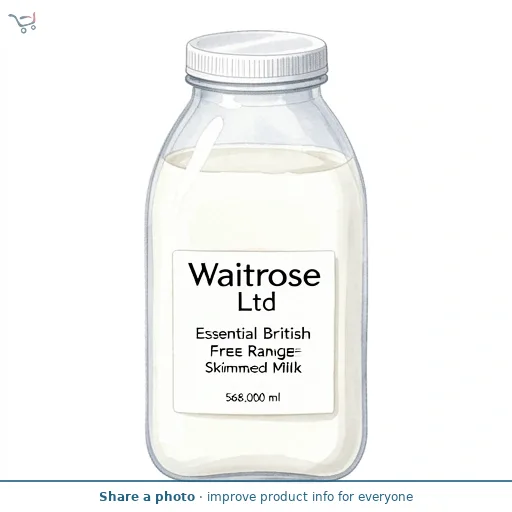 Essential British Free Range Skimmed Milk 1 Pint