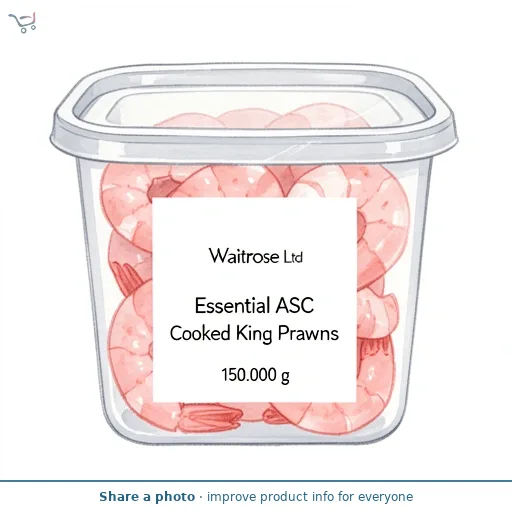 Essential ASC Cooked King Prawns