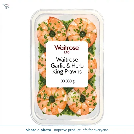Waitrose Garlic & Herb King Prawns