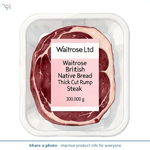 Waitrose British Native Breed Thick Cut Rump Steak