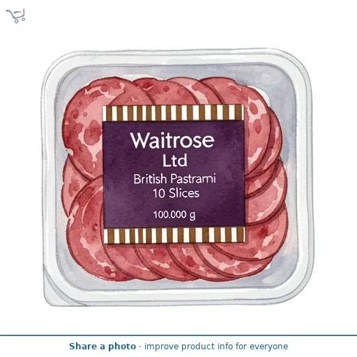 Waitrose British Pastrami 10 Slices