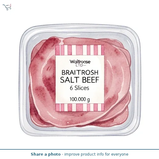 Waitrose British Salt Beef 6 Slices