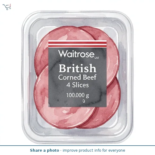 Waitrose British Corned Beef 4 Slices