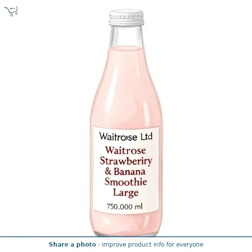 Waitrose Strawberry & Banana Smoothie Large