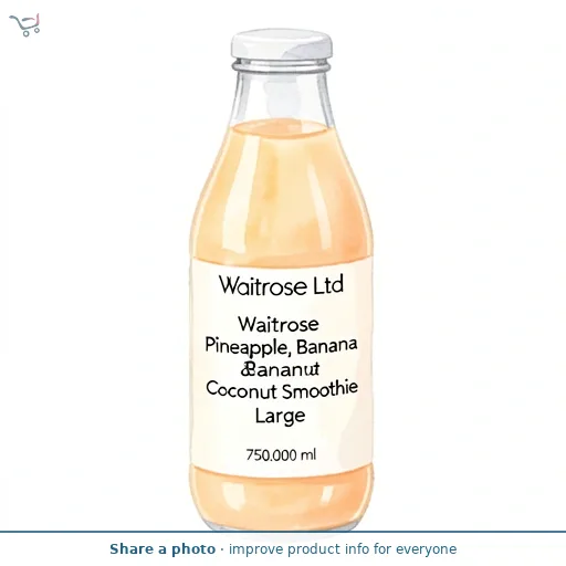 Waitrose Pineapple, Banana & Coconut Smoothie Large