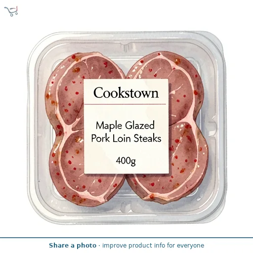 Cookstown Maple Glazed Pork Loin Steaks 400g
