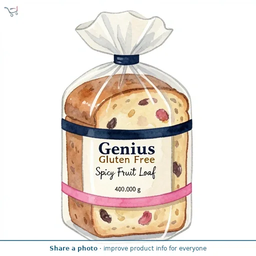 Genius Gluten Free Spicy Fruit Loaf