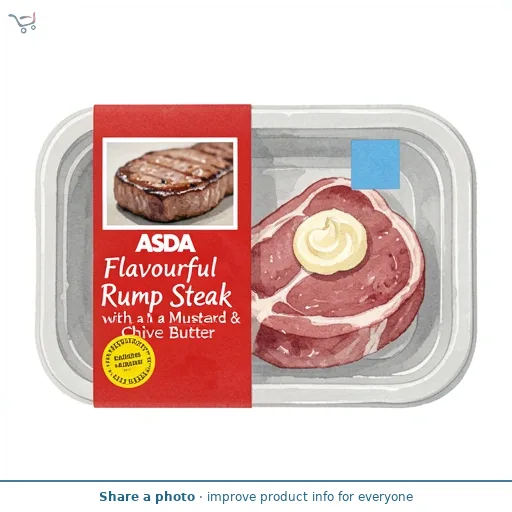 ASDA Flavourful Rump Steak with a Mustard & Chive Butter