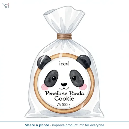 Iced Penelope Panda Cookie