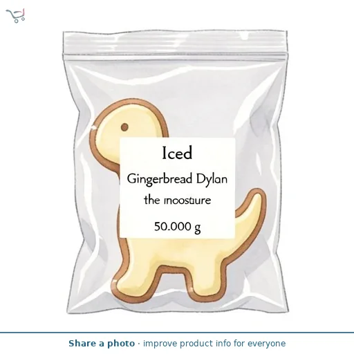 Iced Gingerbread Dylan the Dinosaur