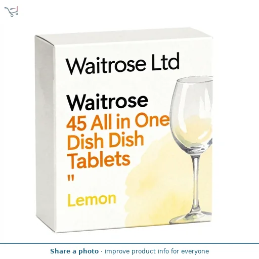 Waitrose 45 All in One Dish Tablets Lemon
