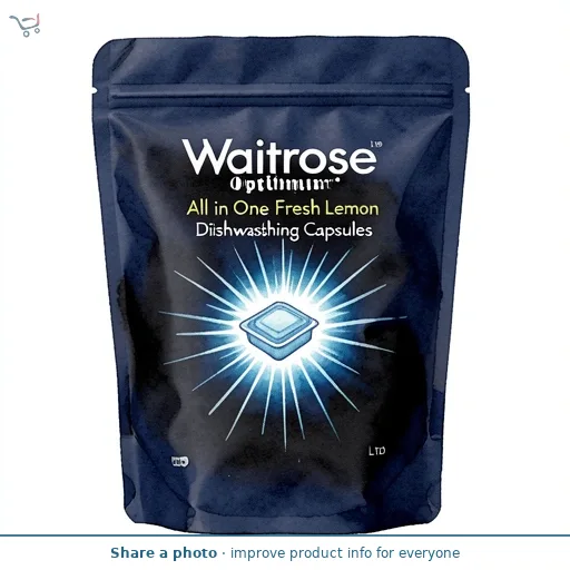 Waitrose Optimum All in One Fresh Lemon Dishwashing Capsules