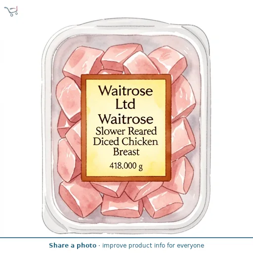 Waitrose Slower Reared Diced Chicken Breast