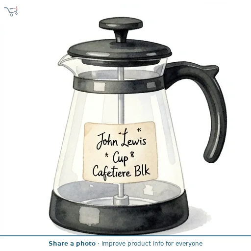 JL 8 Cup Cafetiere Blk