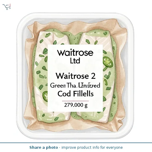 Waitrose 2 Green Thai Inspired Cod Fillets
