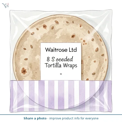 Waitrose 8 Seeded Tortilla Wraps