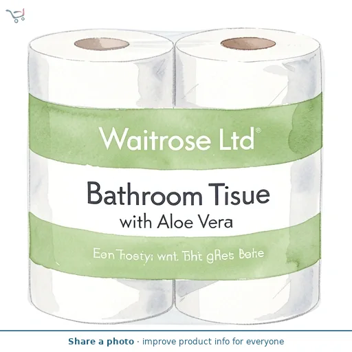 Waitrose Bathroom Tissue with Aloe Vera