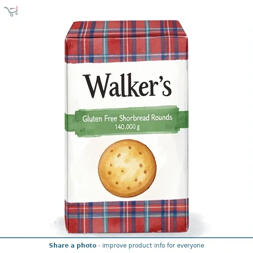 Walker's Gluten Free Shortbread Rounds x9 140g