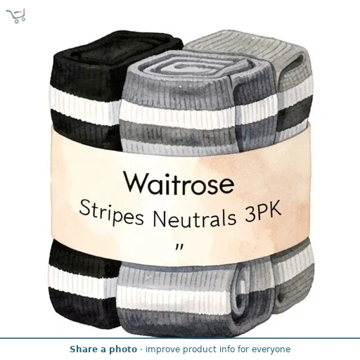 Stripes Neutrals 3PK