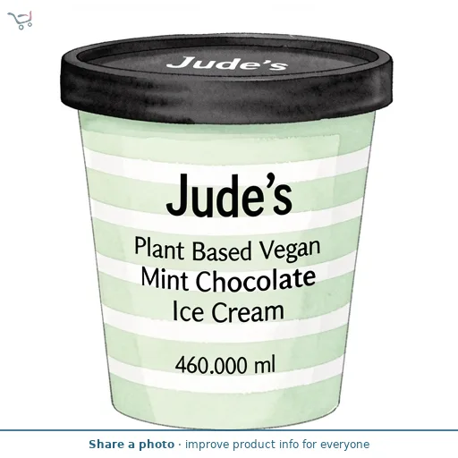 Jude's Plant Based Vegan Mint Chocolate Ice Cream