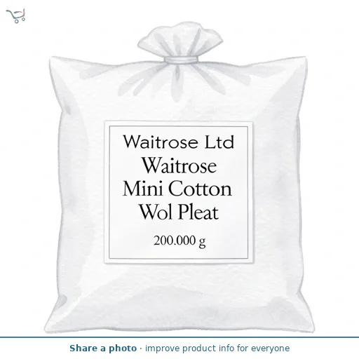 Waitrose Mini Cotton Wool Pleat