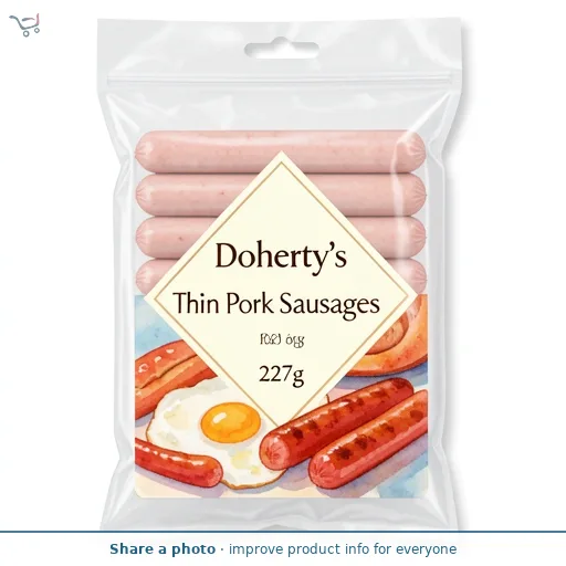 Doherty's Thin Pork Sausages 227g