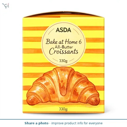 ASDA Bake at Home 6 All-Butter Croissants 330g