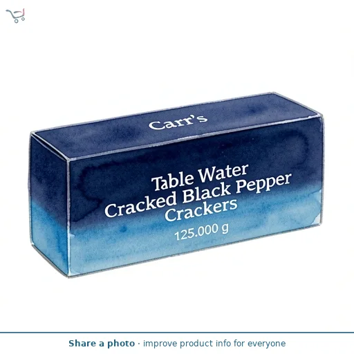 Carr's Table Water Cracked Black Pepper Crackers 125g